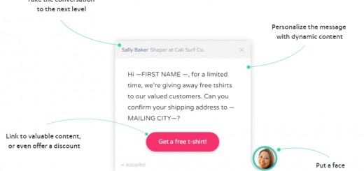 Ejemplo de estructura de los mensajes Headsup de Autopilot